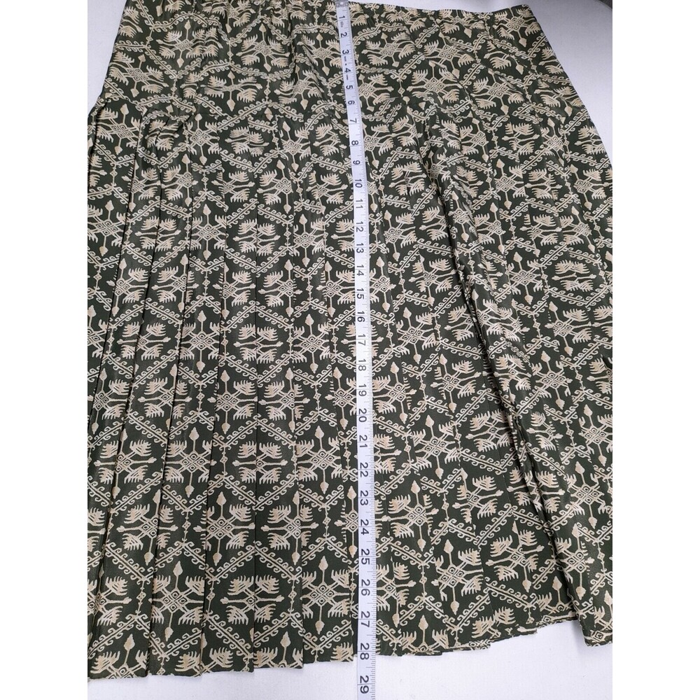 Vtg Jo Hanna York By Joan Davis Floral Outfit Skirt Top Suit Set Green Red Sz 18 - Picture 8 of 9